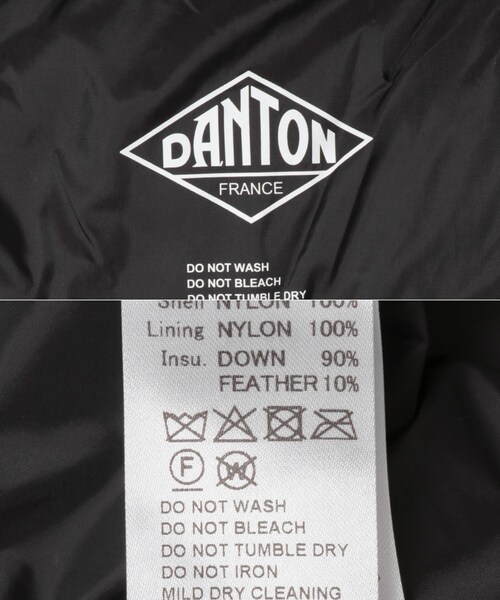 URBAN RESEARCH DOORS(アーバンリサーチドアーズ)の「DANTON MIDDLE DOWN HOODED COAT(テーラードジャケット・レディース・BLACK/BEIGE・S)」の10枚目の写真