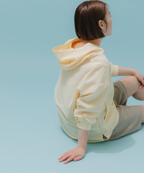 URBAN RESEARCH ROSSO（アーバンリサーチロッソ）の「F by ROSSO　サッカーストレッチアノラック（テーラードジャケット・レディース・CHECK/WHITE/YELLOW・FREE）」の15枚目の写真