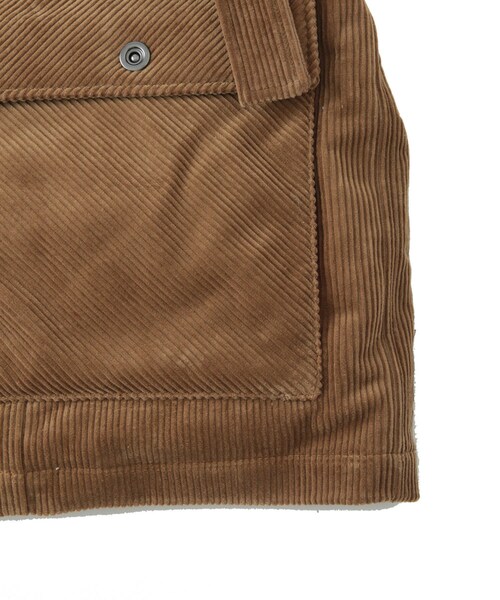 ADAM ET ROPE'(アダムエロペ)の「【KYOU/キョウ】KATAHDIN Corduroy Down Half Coat(ダウンジャケット/コート・メンズ・ダークブラウン・1/2)」の8枚目の写真