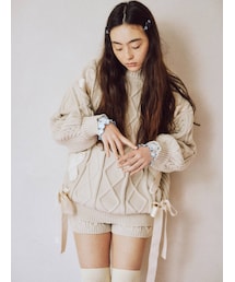 merry jenny | ribbon ribbon knit PO(ニット/セーター)