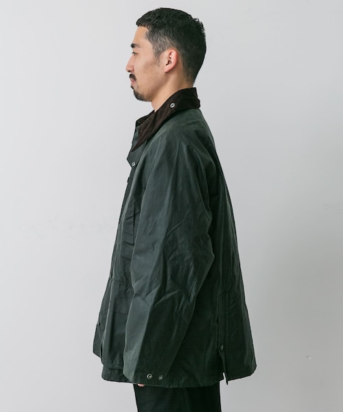 URBAN RESEARCH DOORS（アーバンリサーチドアーズ）の「OS BEDALE WAX JACKET（テーラードジャケット・メンズ・BLACK/SAGE・36/38/40）」の9枚目の写真