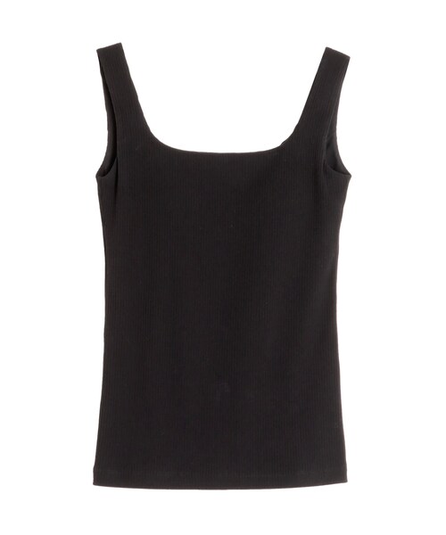 ELENDEEK（エレンディーク）の「SQUARE NECK PAD TANK（タンクトップ・レディース・オフホワイト/ブラック/レッド/ダークブラウン/シルバー・F）」の7枚目の写真