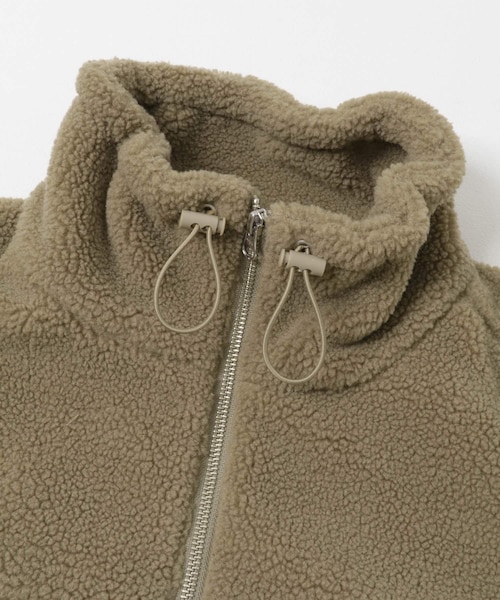 URBAN RESEARCH DOORS（アーバンリサーチドアーズ）の「FORK&SPOON　スタンドカラーボアブルゾン（ブルゾン・レディース・BLACK/BEIGE・1）」の20枚目の写真