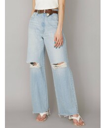 EVRIS | ダメージワイドデニムパンツ(デニムパンツ)