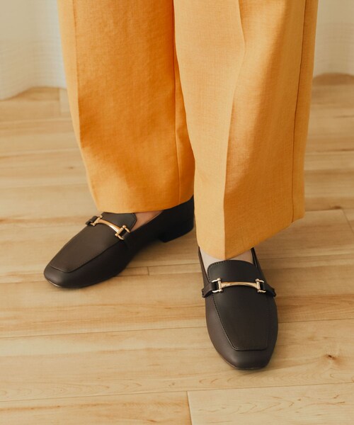 SENSE OF PLACE by URBAN RESEARCH（センスオブプレイスバイアーバンリサーチ）の「フェイクレザービットローファー（ローファー・レディース・BLACK/IVORY/BROWN・S/M/L/XL）」の3枚目の写真