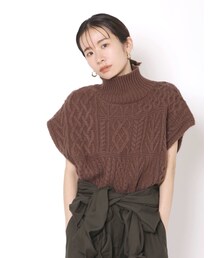 Ungrid | パッチワークケーブルニットベスト(ニット/セーター)