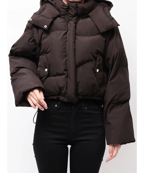 MURUA（ムルーア）の「ウェーブエアコンダウン（ダウンジャケット/コート・レディース・グレー/ブラック/ボルドー・F）」の5枚目の写真