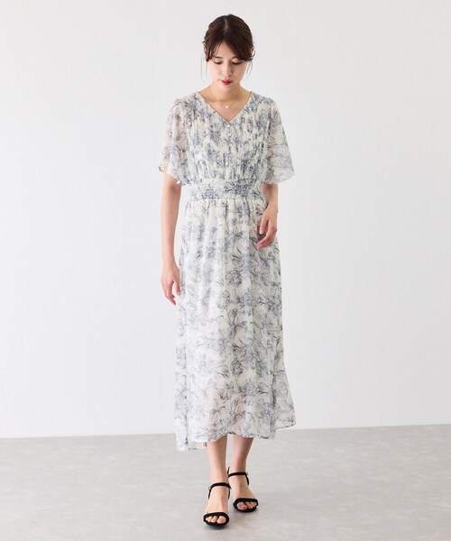 Jayro(ジャイロ)の「ミニプリーツフロントシフォンワンピース(ワンピース・レディース・ブラック系/ホワイト系/ピンク・M)」の1枚目の写真