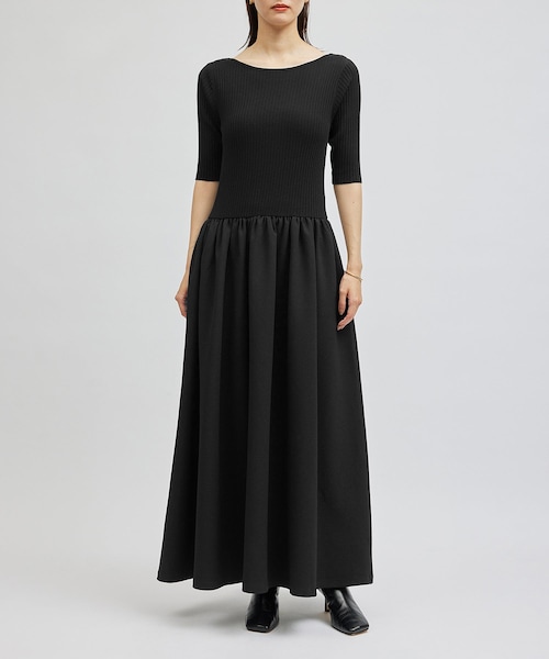 ROPE'（ロペ）の「ドッキングワンピース（ワンピース・レディース・ブラック/オフホワイト・36/38）」の12枚目の写真