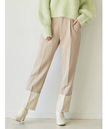 dazzlin | ヘムバイカラーストレートパンツ(その他パンツ)