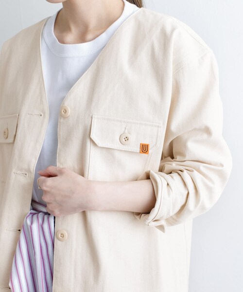 URBAN RESEARCH Sonny Label（アーバンリサーチサニーレーベル）の「UNIVERSAL OVERALL　別注カバーオール（カバーオール・レディース・ベージュ/オフ/カーキ・FREE）」の5枚目の写真