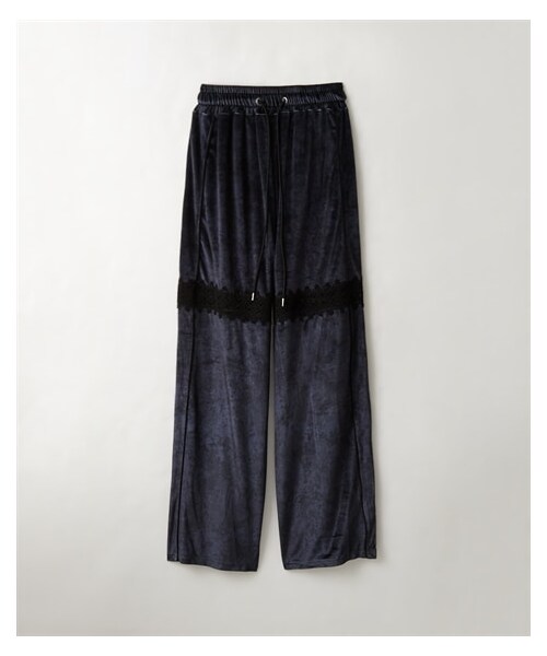 nissen（ニッセン）の「【TTOL】レース切り替えトラックパンツ（パンツ・レディース・グレー/黒・1=M~L/2=L~LL/3=3L~4L）」の8枚目の写真