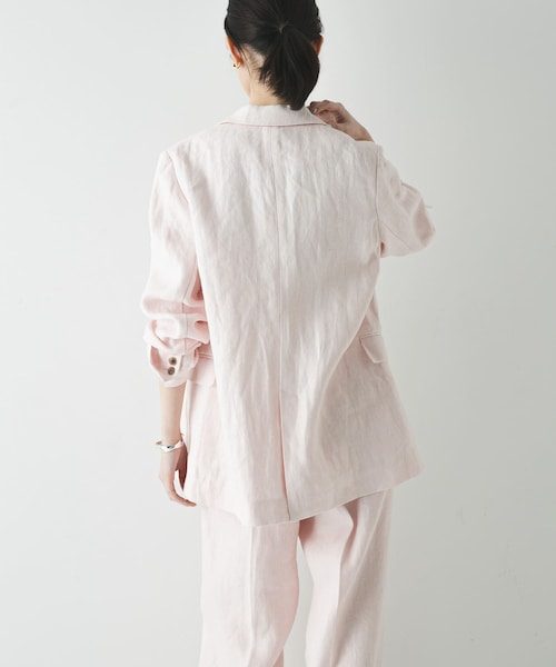 URBAN RESEARCH（アーバンリサーチ）の「オックスリネンテーラードジャケット（テーラードジャケット・レディース・L.BEIGE/L.PINK・Free）」の18枚目の写真