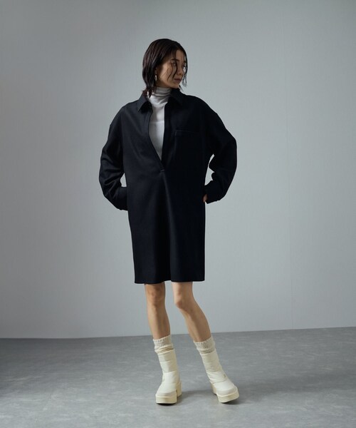 ADAM ET ROPE'(アダムエロペ)の「【THE NORTH FACE(ザ・ノース・フェイス)】カルミア ヌプシ ブーツ ウォータープルーフ(ブーツ・レディース・ブラック/オフホワイト・6/7/8)」の8枚目の写真