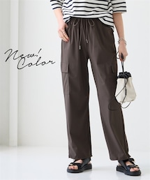nissen | 爽快パラシュートパンツ（ゆったりヒップ）（接触冷感・イージーケア・UVカット・ストレッチ）＜大きいサイズ有＞(パンツ)