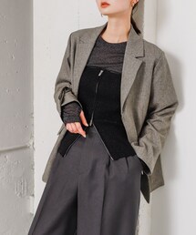 SENSE OF PLACE by URBAN RESEARCH | ラメジップニットビスチェ(その他トップス)