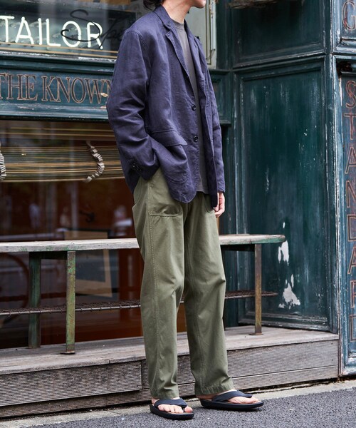 ADAM ET ROPE'（アダムエロペ）の「【BONCOURA/ボンクラ】ベイカーパンツ（その他パンツ・メンズ・オリーブ・28/30/32）」の8枚目の写真