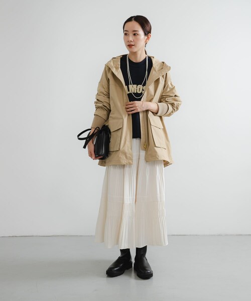 URBAN RESEARCH（アーバンリサーチ）の「プリーツティアードスカート（スカート・レディース・IVORY/CHARCOAL/BLACK・Free）」の15枚目の写真