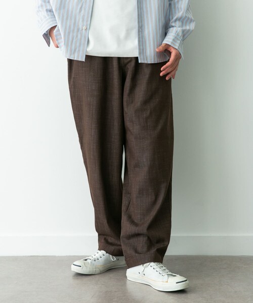 URBAN RESEARCH Sonny Label（アーバンリサーチサニーレーベル）の「デニムライクイージーワイドパンツ（デニムパンツ・メンズ・ブルー/ブラック/ブラウン・S/M/L）」の15枚目の写真