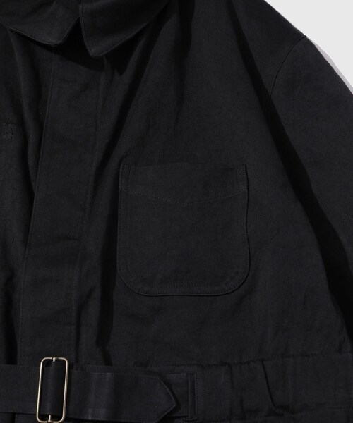 ADAM ET ROPE'(アダムエロペ)の「【NEAT/ニート】Cotton West Point Jump Suit(つなぎ/オールインワン・メンズ・ブラック・L)」の8枚目の写真