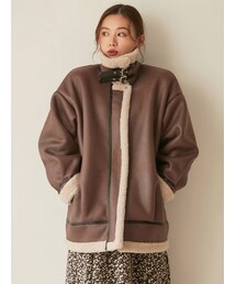 dazzlin | レザーライクボアブルゾン(ブルゾン)