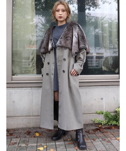 MURUA（ムルーア）の「エコファーケープコート（その他アウター）」 - WEAR