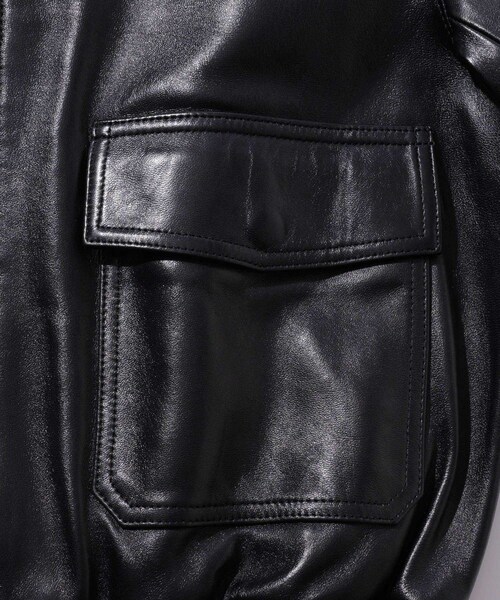 ADAM ET ROPE'(アダムエロペ)の「【LOEFF/ロエフ】LFU LAMB LT FLHT JK(ライダースジャケット・メンズ・ブラック・0/1/2)」の10枚目の写真