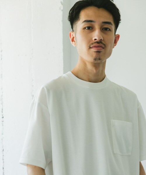 URBAN RESEARCH DOORS（アーバンリサーチドアーズ）の「『Sサイズ/WEB限定』ポンチポケットショートスリーブTシャツ（Tシャツ/カットソー・メンズ・NAVY/WHITE/L.GRAY/L.PINK/INK BLACK・S/M/L/XL）」の13枚目の写真