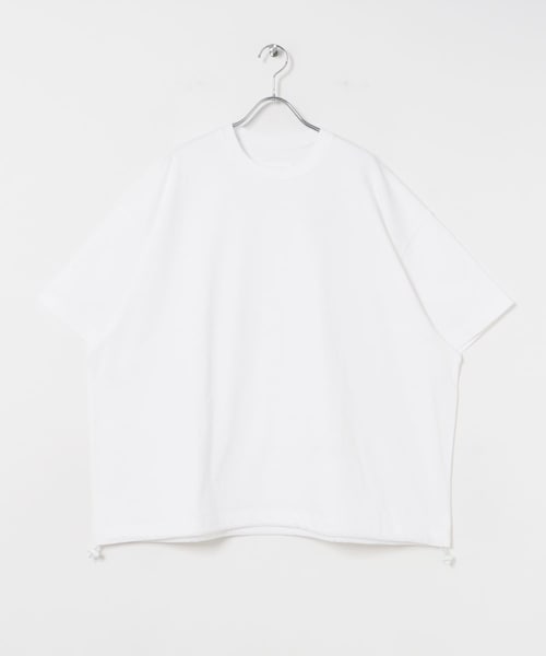 URBAN RESEARCH（アーバンリサーチ）の「dDdDdDd　BIG DRAWSTRING SHORT-SLEEVE T-SHIRTS（Tシャツ/カットソー・メンズ・WHITE/BLACK/NAVY/M.GRAY・S/M/L/XL/XXL）」の6枚目の写真