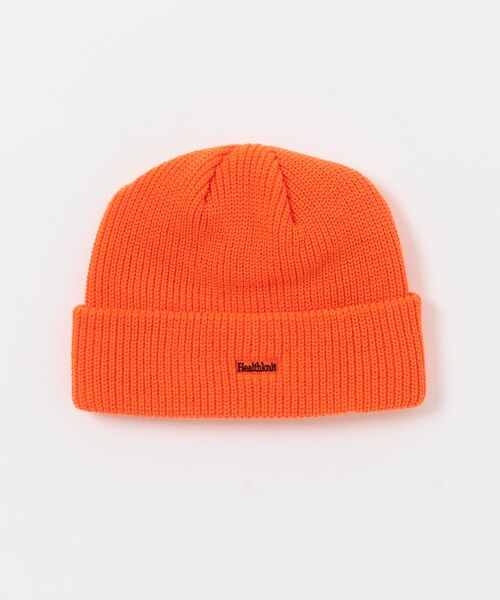 ITEMS URBANRESEARCH（アイテムズ アーバンリサーチ）の「Healthknit　ロゴ刺繍 Knit Watch（ニットキャップ/ビーニー・メンズ・ORG/NVY/BLK・-）」の3枚目の写真