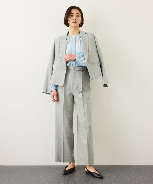 ROPE'(ロペ)の「キュプラシルクボリュームスリーブブラウス/イージーケア(シャツ/ブラウス・レディース・サックス/ピンク系・F)」の7枚目の写真