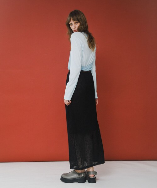 LAATO（ラート）の「melon lace skirt（スカート・レディース・インク/サブレ/パール・Free）」の20枚目の写真