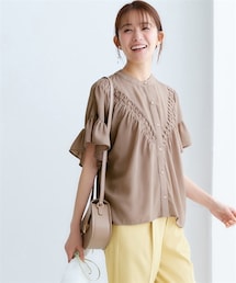 nissen | フリル袖デザインブラウス(シャツ/ブラウス)