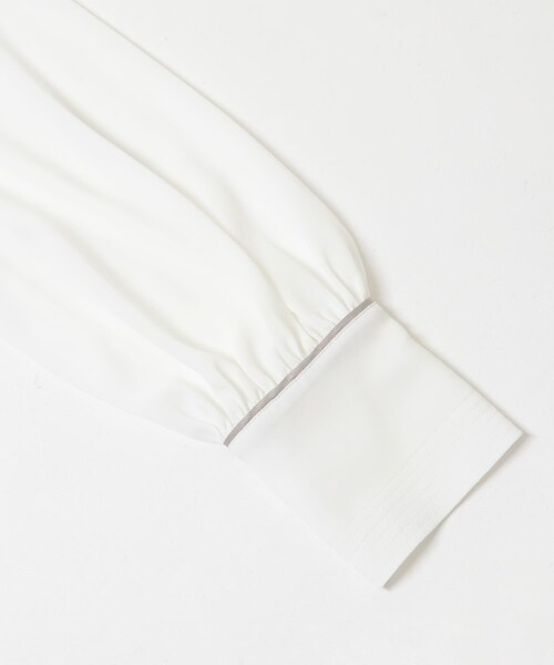 URBAN RESEARCH ROSSO（アーバンリサーチロッソ）の「ギャザーハイネックブラウス（シャツ/ブラウス・レディース・WHITE/BEIGE DOT/BLACK DOT・Free）」の10枚目の写真