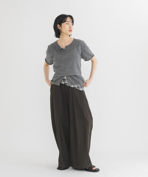 KBF（ケイビーエフ）の「ビスチェSETカーディガン（カーディガン/ボレロ・レディース・SAGE/GRAY/RED・One）」の9枚目の写真