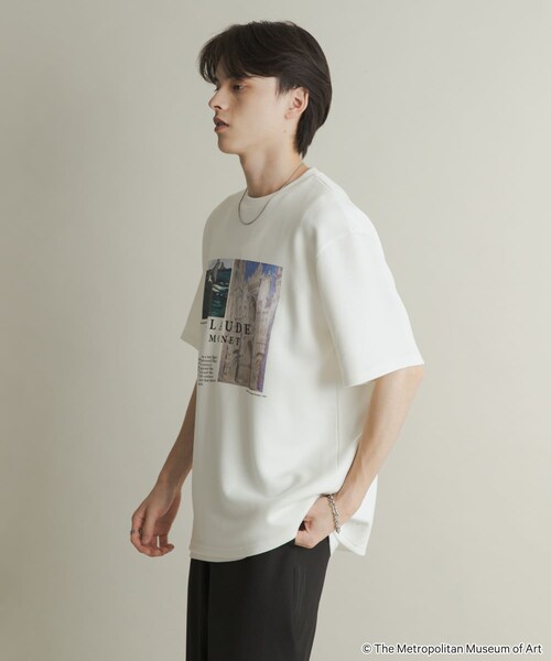 SENSE OF PLACE by URBAN RESEARCH（センスオブプレイスバイアーバンリサーチ）の「『別注』THE MET×SENSE OF PLACE　SHORT-SLEEVE T-SHIRTS B（Tシャツ/カットソー・メンズ・WHITE/BLACK/L.PURPLE・M/L）」の8枚目の写真