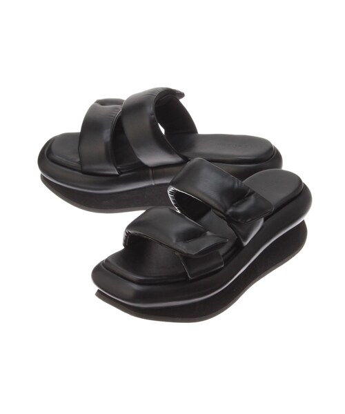 ELENDEEK（エレンディーク）の「DOUBLE BAND SANDAL（サンダル・レディース・オフホワイト/ブラック/シルバー・37/38）」の17枚目の写真