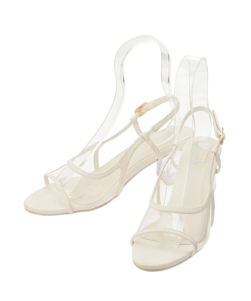 dazzlin（ダズリン）の「PVCパイピングサンダル（サンダル・レディース・アイボリー/ブラウン・M/L）」の5枚目の写真