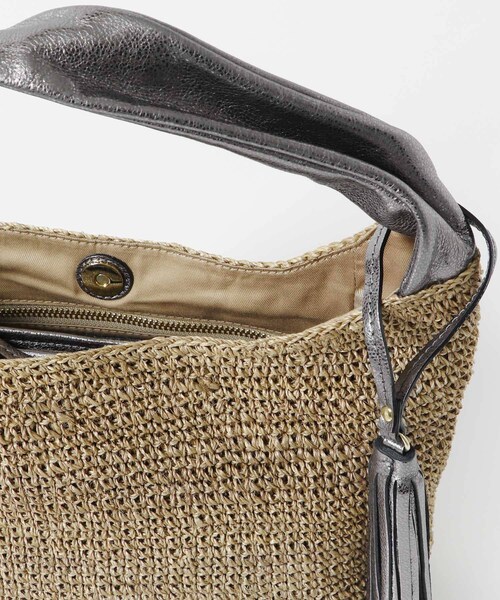 URBAN RESEARCH ROSSO（アーバンリサーチロッソ）の「VIOLAd’ORO　アバカワンショルダーバッグ（かごバッグ・レディース・W BROWN S/W BROWN B・-）」の12枚目の写真