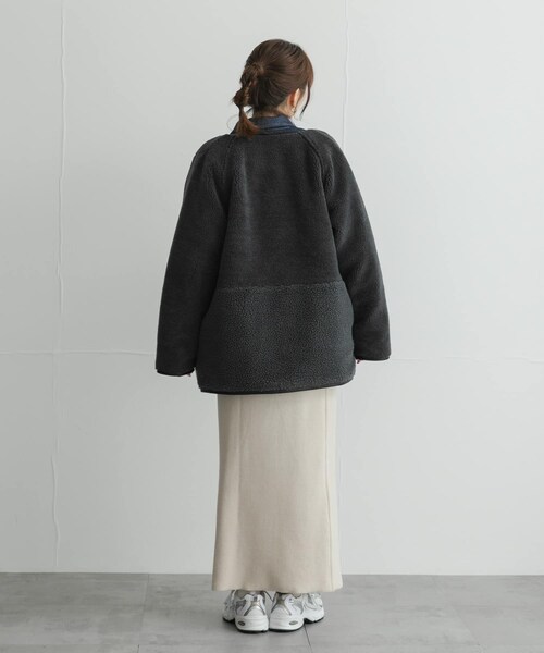 URBAN RESEARCH Sonny Label（アーバンリサーチサニーレーベル）の「リバーシブルボア撥水キルティングコート（その他アウター・レディース・アイボリー/ブラック/ブラウン・Free）」の19枚目の写真