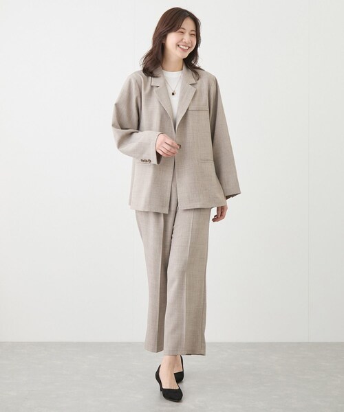 Jayro（ジャイロ）の「リネンライクパンツ（スラックス・レディース・グレー/ベージュ・M）」の10枚目の写真