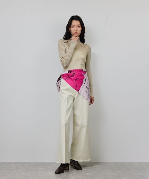 ROPE'（ロペ）の「ラメタートルリブプルオーバー/イージーケア（ニット/セーター・レディース・ブラック/ブラウン/ベージュ系・F）」の20枚目の写真