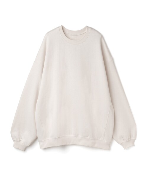 GRL（グレイル）の「裏起毛オーバーサイズスウェットトップス（スウェット・レディース・ブラック/ベージュ/グレージュ/チャコール/アイボリー・F）」の2枚目の写真