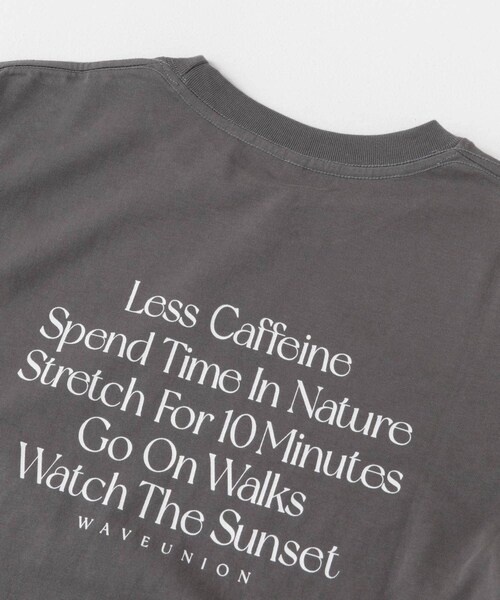 URBAN RESEARCH ROSSO（アーバンリサーチロッソ）の「WAVEUNION　SELF CARE IDEA T-SHIRTS（Tシャツ/カットソー・レディース・GRAY/WHITE/BEIGE・1）」の11枚目の写真