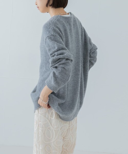 URBAN RESEARCH(アーバンリサーチ)の「『別注』ROUTINE×URBAN RESEARCH 起毛カーディガン(カーディガン/ボレロ・レディース・RED/D NAVY/L GRAY/L BLUE/BEIGE・FREE)」の9枚目の写真