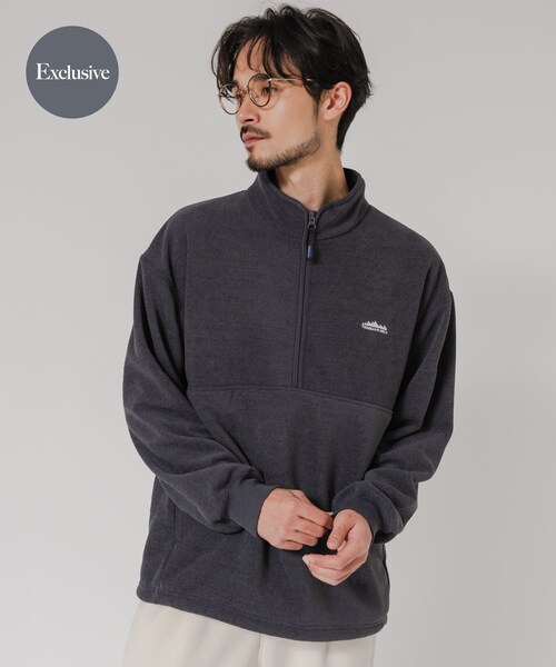 URBAN RESEARCH（アーバンリサーチ）の「『別注』THOUSAND MILE×URBAN RESEARCH　ニットフリースハーフジッププルオーバー（その他トップス・メンズ・BLACK/CHARCOAL/NAVY/OFF・M/L）」の3枚目の写真