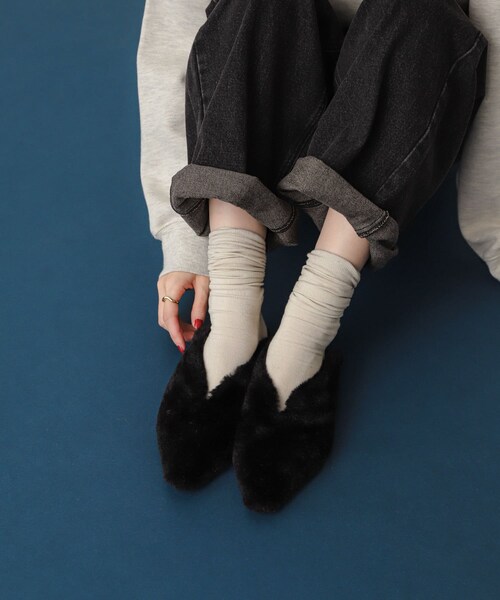 SENSE OF PLACE by URBAN RESEARCH（センスオブプレイスバイアーバンリサーチ）の「ポインテッドファーミュール（その他シューズ・レディース・BLACK/CAMEL・S/M/L）」の18枚目の写真