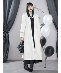 EATME | BOXプリーツトレンチコート(トレンチコート)