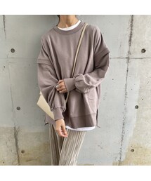 copine | ビッグシルエット袖切り替えスウェット(スウェット)