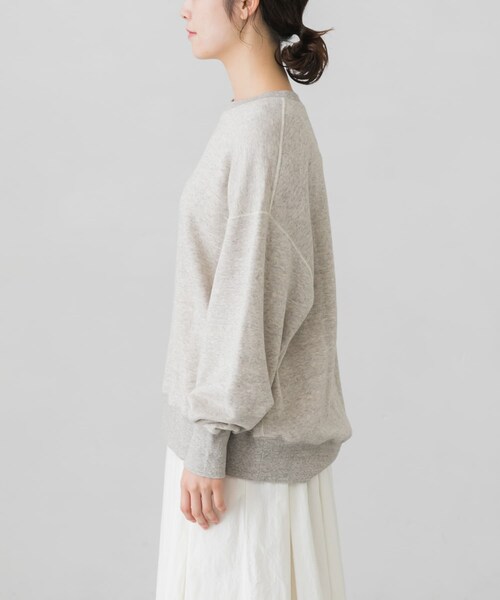 かぐれ（カグレ）の「コットンリヨセルスウェットプルオーバー（スウェット・レディース・L/GRAY/OATMEAL/CHARCOAL・FREE）」の14枚目の写真